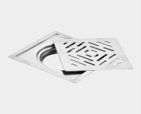 PR-128 Flat Cut Floor Drain Stainless Steel Commercial Kitchen Heavy-Duty Grate Tray Water Drainage Rack Restaurant Industrial Food Prep Anti-Slip Rustproof Easy Clean Professional Grade Durable Flush Fit Welded Frame Robust